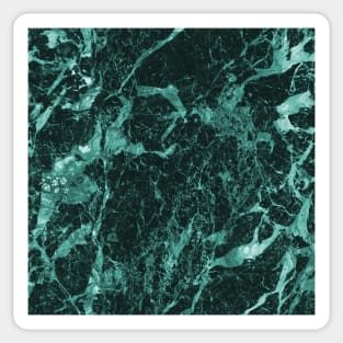 Dark aqua marble Sticker